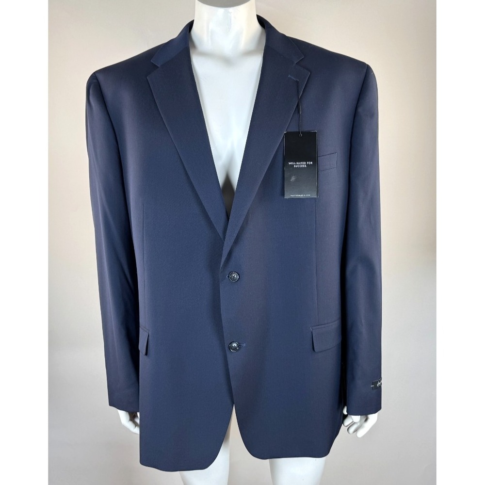 Sean John 2Pc Sander 2-Button Jacket & Pants Suit Set Men 54L 50W NWT Lined Navy